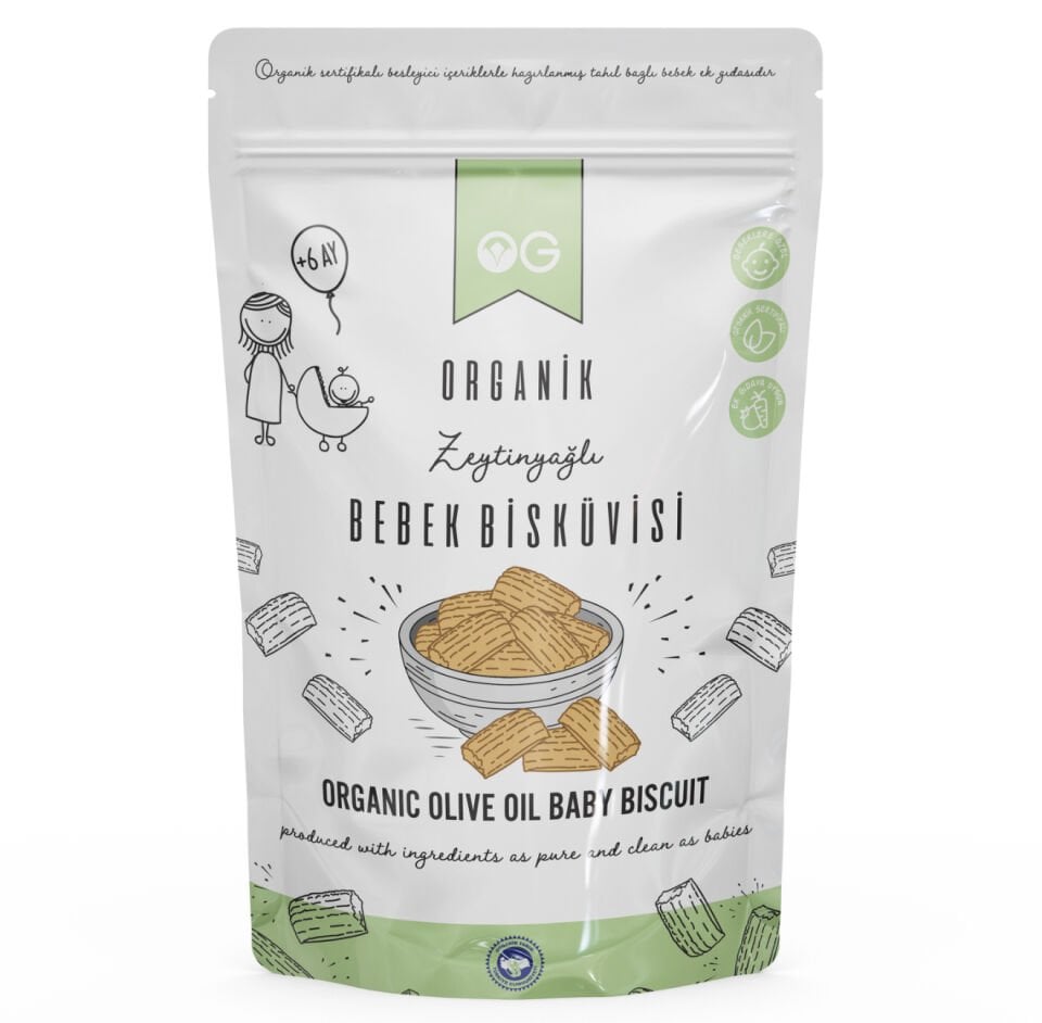 Organik Bebek Bisküvisi 300 Gr +6 Ay
