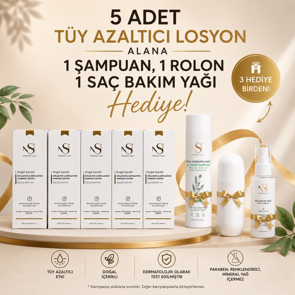 5'Lİ TÜY AZALTICI( HEDİYELİ ÜRÜN)