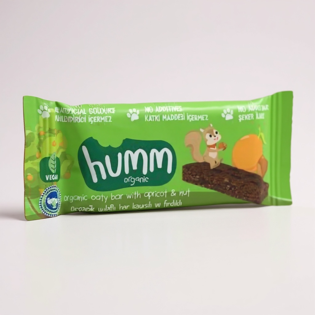 Organik Vegan Kayısılı ve Fındıklı Yulaf Bar - 27g