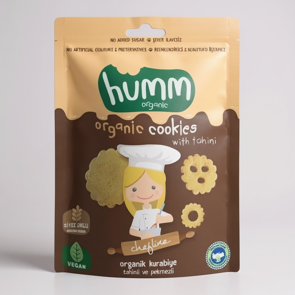 Organik Vegan Tahinli ve Pekmezli Kurabiye - 55g