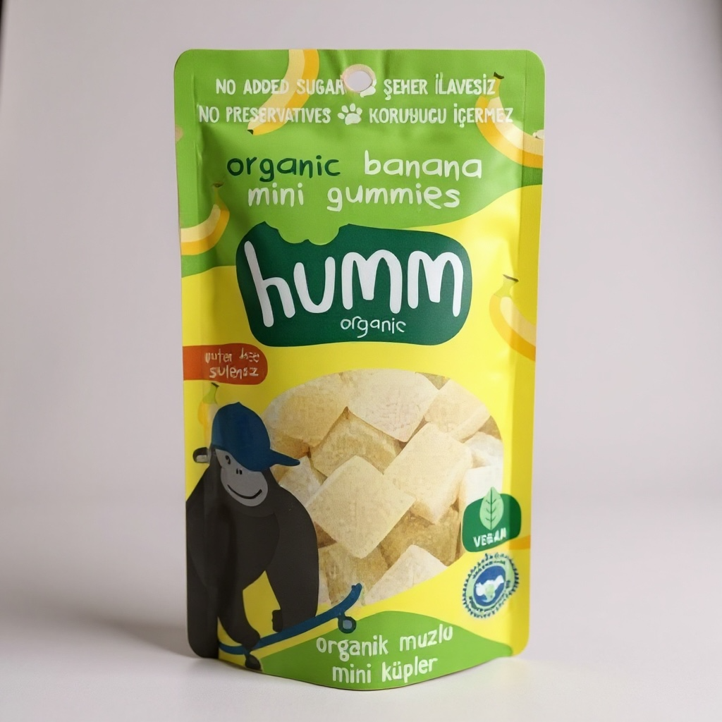 Organik Glutensiz Vegan Muzlu Mini Küpler - 30g