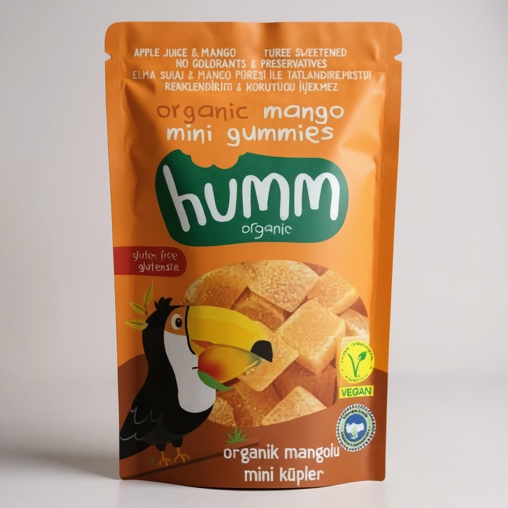 Organik Glutensiz Vegan Mangolu Mini Küpler - 30g
