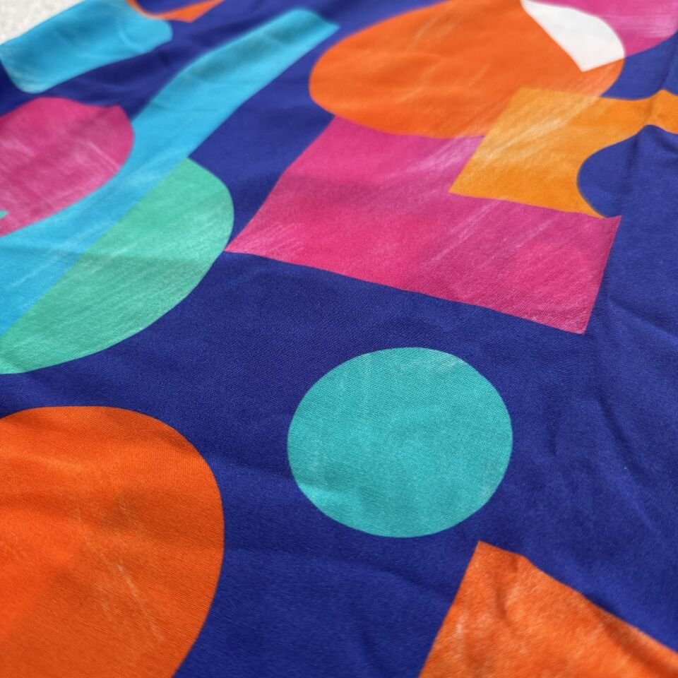 Kız Çocuk Elbise Geometrik Desen 2 (100cm)