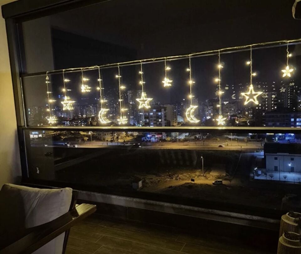 Ramazan Süsü/Ay Hilal Yıldız Perde Led