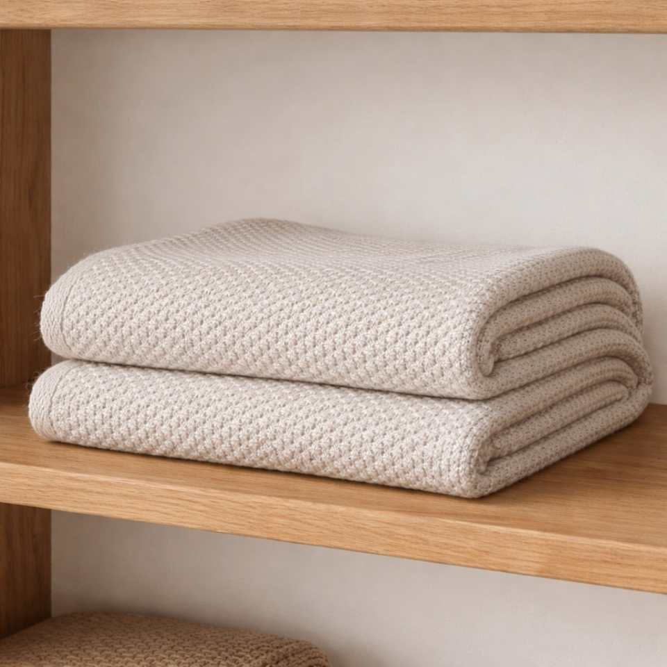 Organik Yünlü Çok Amaçlı Battaniye-gri
