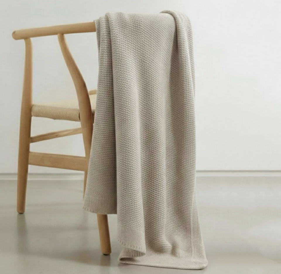 Organik Yünlü Çok Amaçlı Battaniye-gri