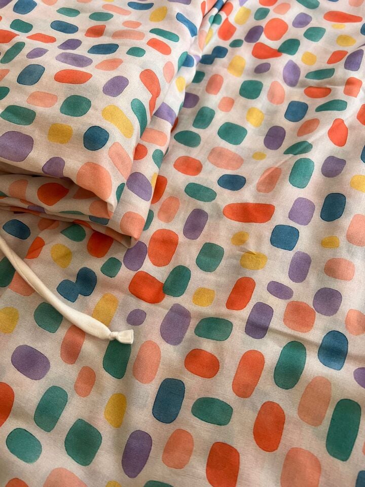 Kız Çocuk Elbise  Desenli  100cm