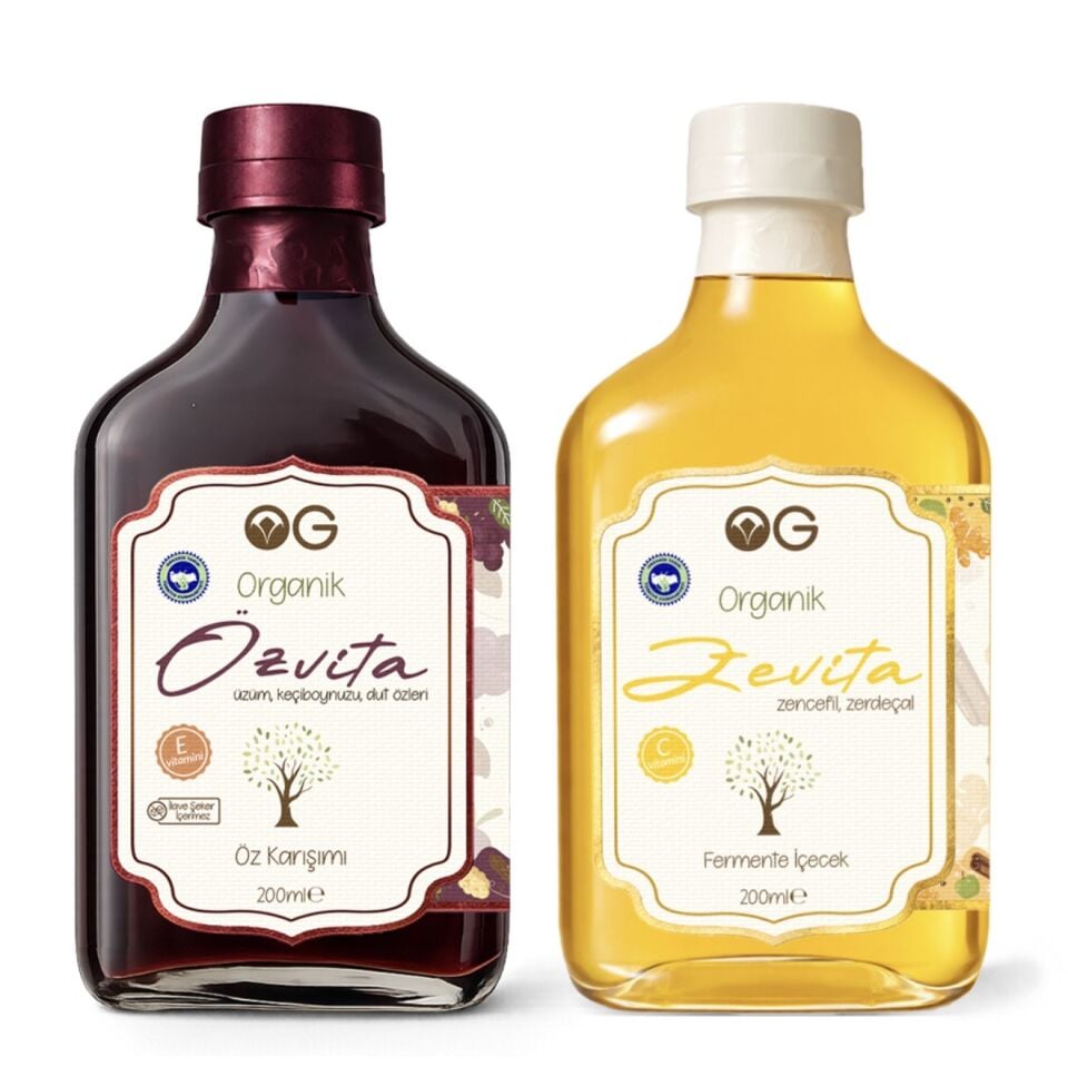 2’li Zevita & Özvita Organik Doğal İçerik Seti (200 ml + 200 ml)