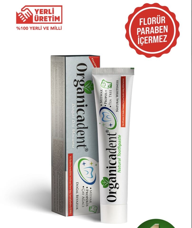Organicadent Üçlü Koruma Doğal Diş Macunu