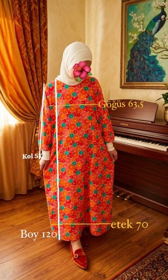 Karpuz Desen Elbise Çocuk