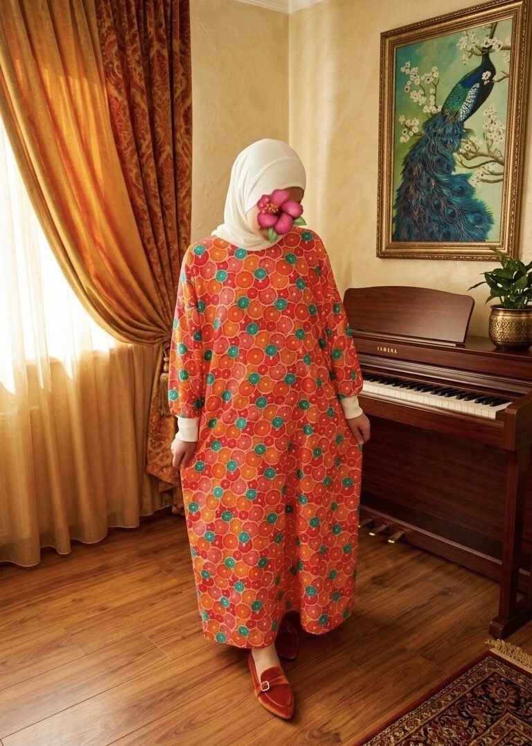 Karpuz Desen Elbise Çocuk