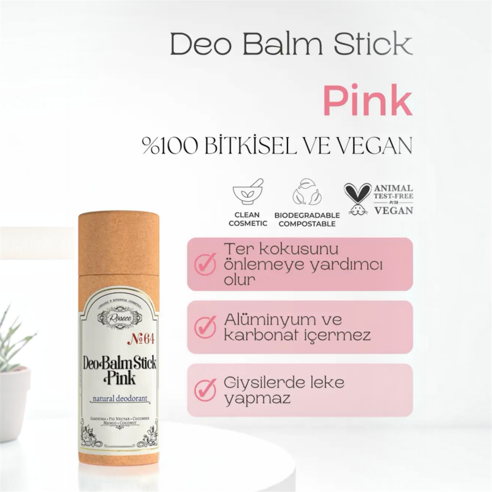 Deo Balm Stick Pink Mini