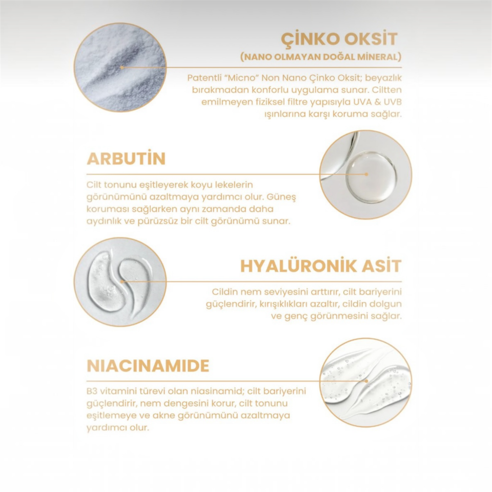 Renkli Güneş Kremi 40+SPF Light|Aydınlatıcı ve Ton Eşitleyici