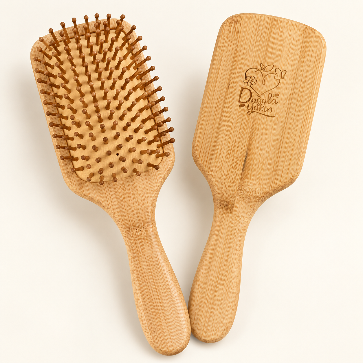 Doğal Ahşap Bambu Tarak